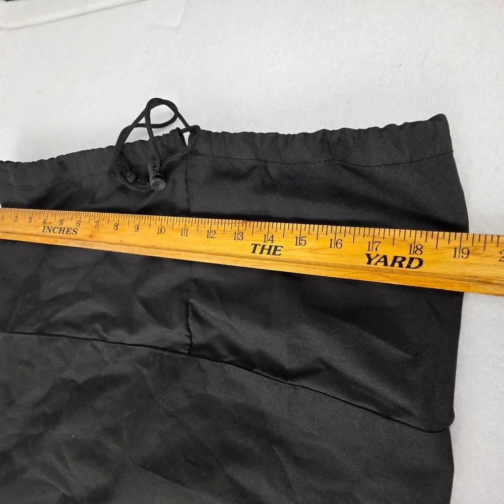 Black Canvas Tactical Duffel Bag Backpack Straps Drawstring Large Utility Bag